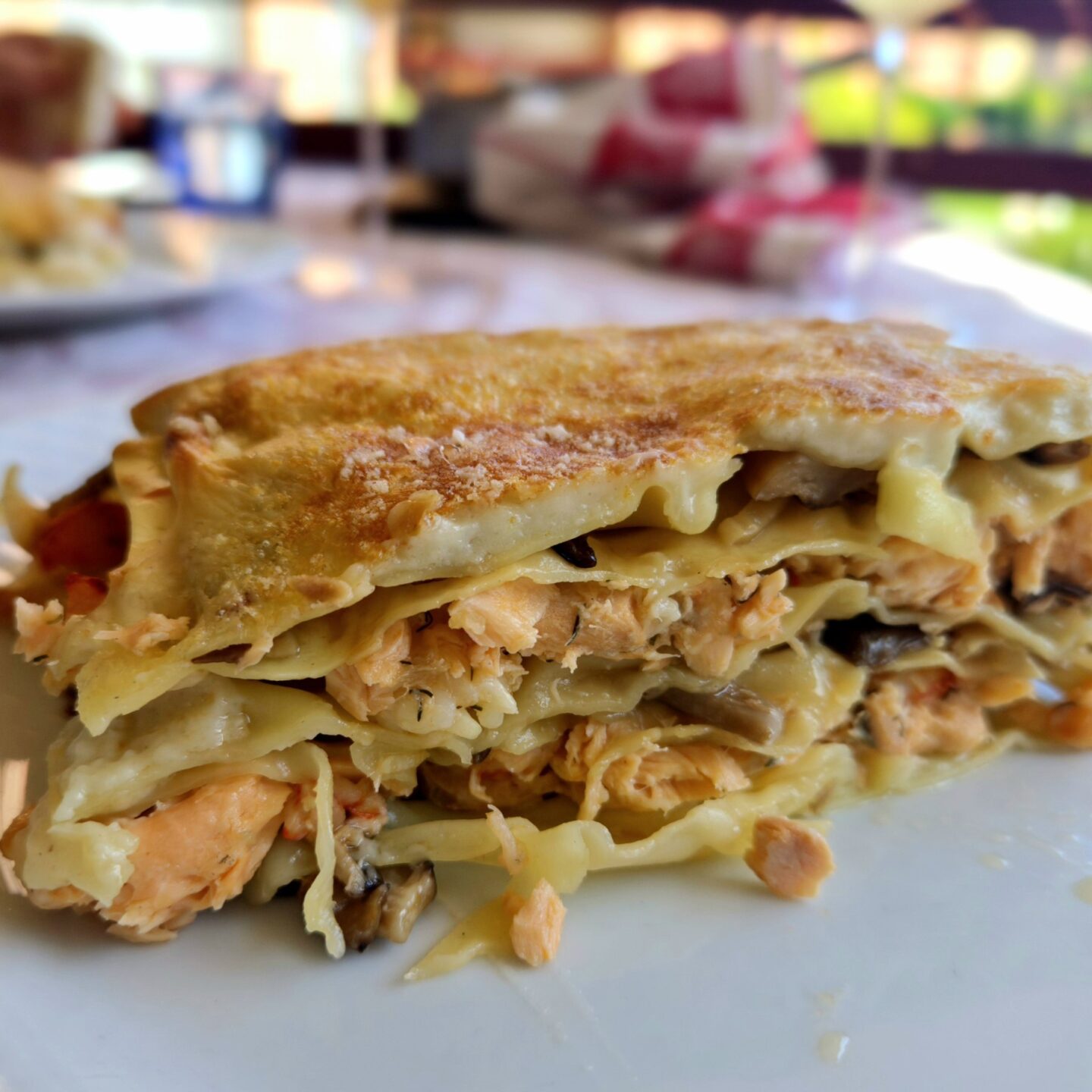 Lasaña de pasta del Hotel Almirante